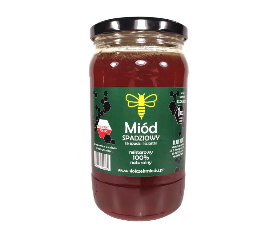 Miód Spadziowy ze spadzi liściastej 1 kg