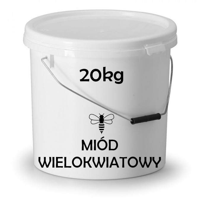 Miód Wielokwiatowy Wiadro 20 kg