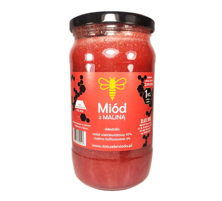Miód z Maliną 1 kg