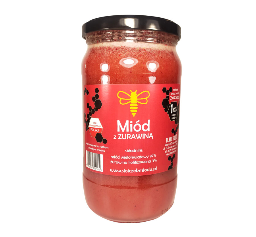 Miód z Żurawiną 1 kg