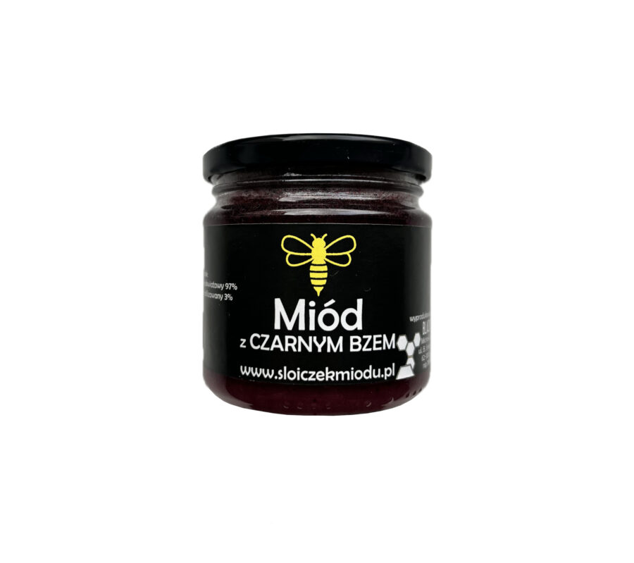 Miód z Czarnym Bzem 250g