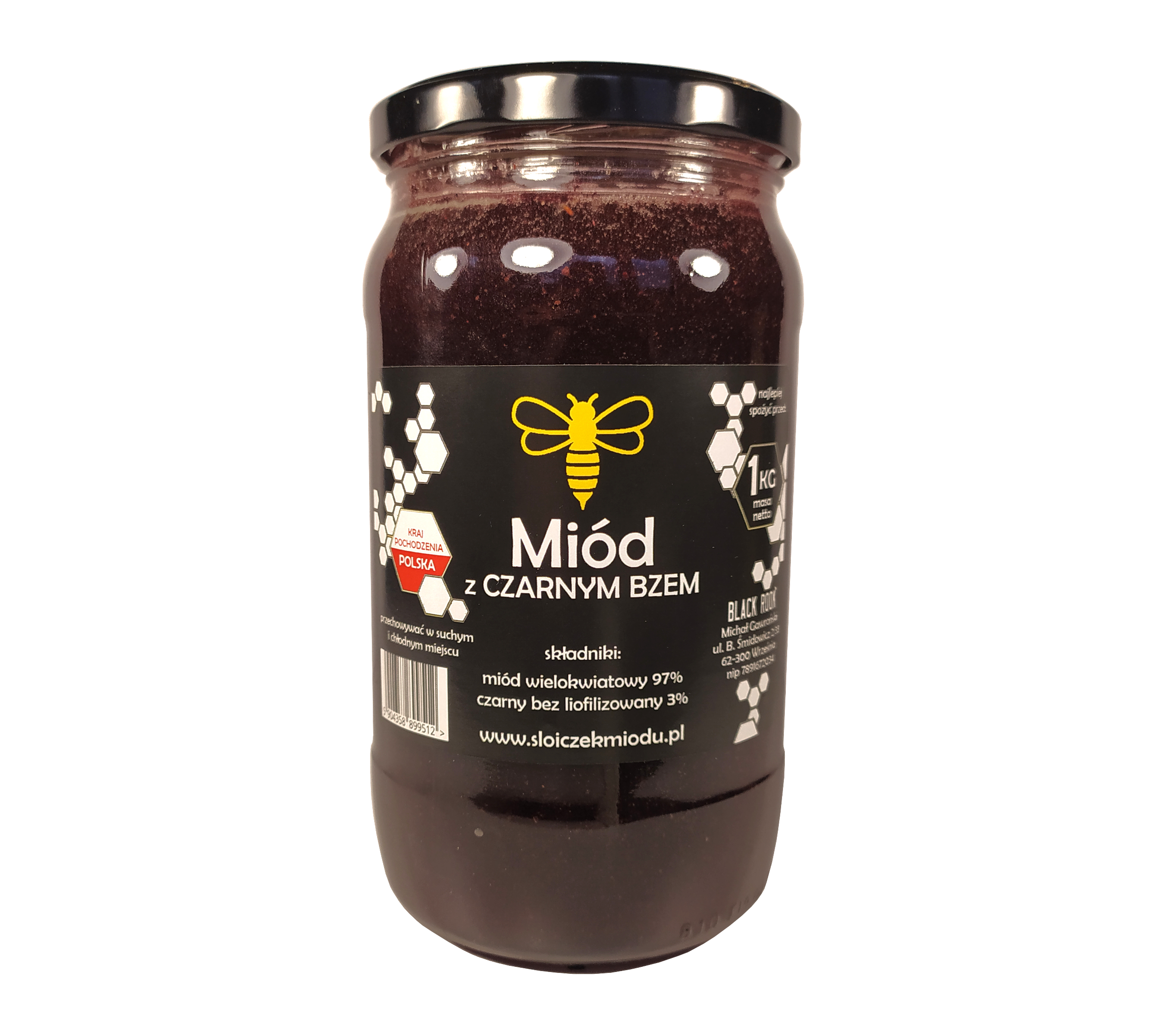 Miód z Czarnym Bzem 1 kg