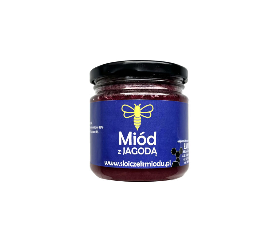 Miód z Jagodą 250g