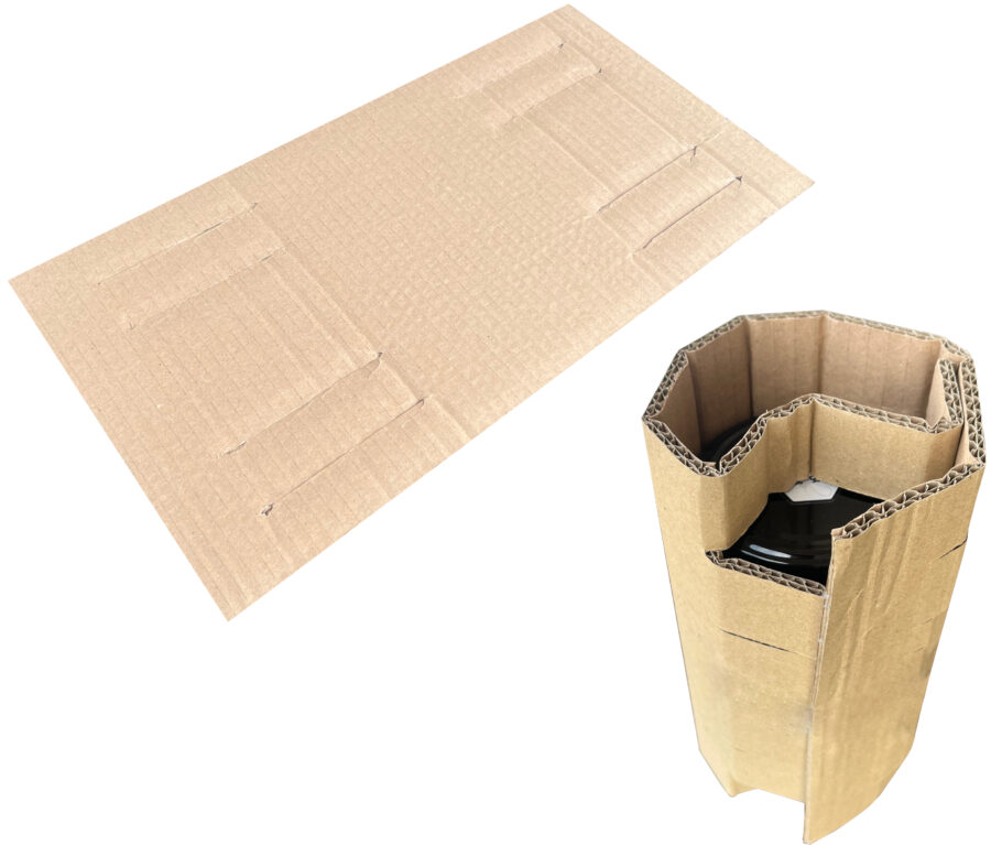 Tekturowe zabezpieczenie na słoik do wysyłki i transportu - 5 warstw 10 szt